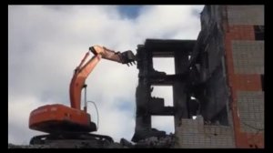 Снос жилого здания в Костомукше Demolition of a residential building in Kostomuksha #Снос #жилого #з