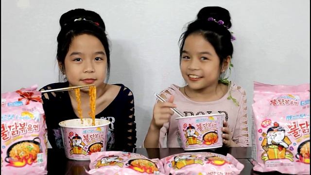 SPICY FIRE CARBONARA NOODLES CHALLENGE!! Samyang Spicy Carbo