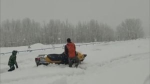 Как и обещал снегоход Tiksy 250 люкс и снега по колено 👍😂🤣