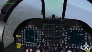 [Falcon BMS 4.33] Shooting AMRAAM in Merge between Ghost and Flukey