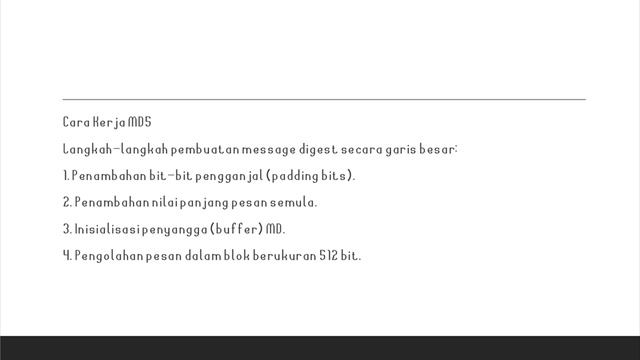 #Teknikinformatika  #TIUmJember Kriptografi MD5 Ecription Algorithm