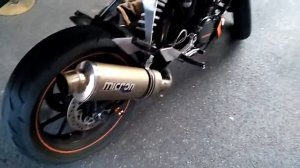 KTM Duke 125 2011 with Micron Exhaust
