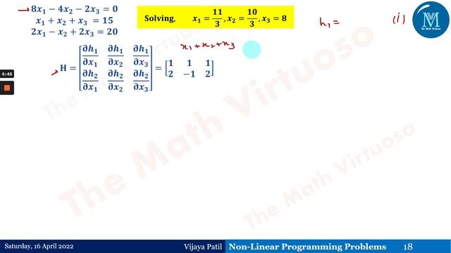 Solving Non-Linear Programming Problems with Lagrange Multiplier Method
