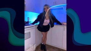 Julia Burch stretched like that on purpose