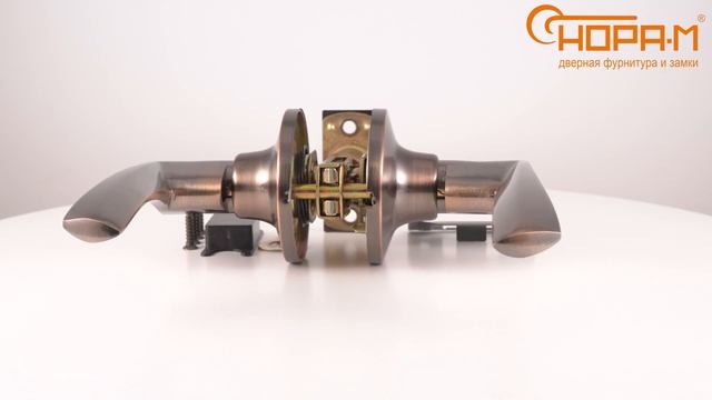 Ручки с защелкой ЗВ2-05 без запирания ISPARUS, цвет старая медь смотреть онлайн