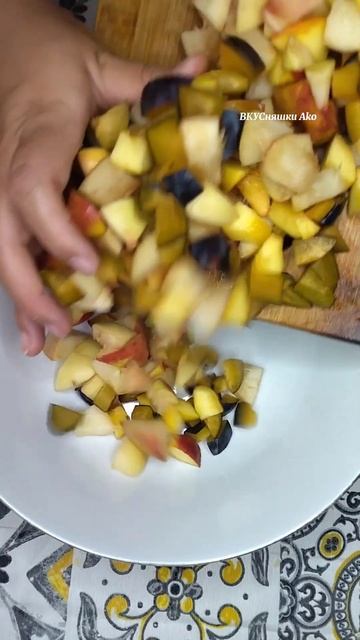 Персиковый пирог, любителям сладкого