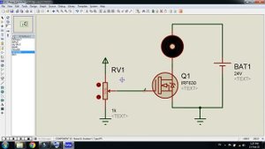 Simplest DC Motor Speed Controller With MOSFET & Potentiometer | Proteus Simulation