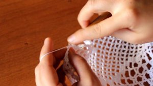 Круглая Филейная салфетка крючком (18 часть)