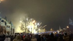 Moscow new, year red square (Fireworks) ... Москва новый год, красная площадь  (фейерверк)