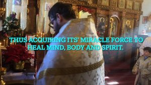 The water is sanctified in church