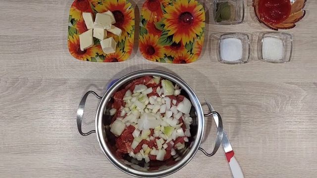 Гуляш із яловичини! Краща ідея для вечері!!!)))