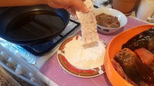 БАЛЫҚ ПЕН УЫЛДЫРЫҚ қуыру әдісі . қазақша рецептісі, қытырлақ дәмді болып шығады🐟🐟🐟