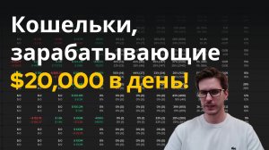 Как найти успешные криптокошельки, приносящие $20,000 в день