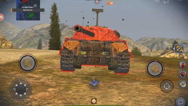 зоны бронирование ИС-7 от лица FV215b