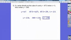 Direct, Inverse, and Joint Variation - Section 3.8