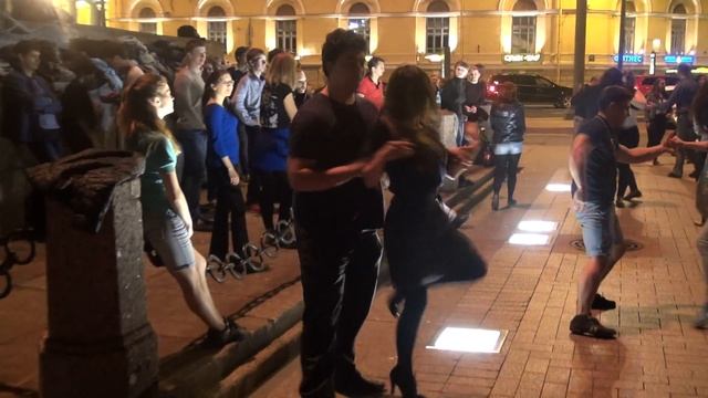 12.09.2015 г. Хастл на Стрелке В.О. Денис Беляев и Ирина Сухарева смотреть онлайн