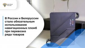 В России и Белоруссии стало обязательным использование электронных навигационных пломб