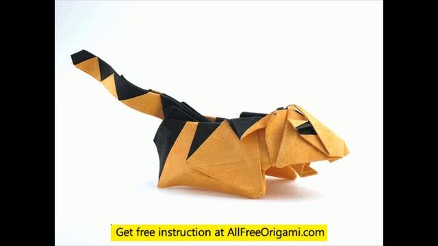 how to make origami tiger