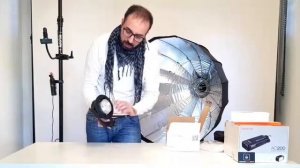 Godox AD200 kit con softbox deep 90cm easy open