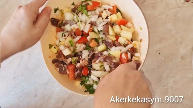 Кеседе дайындалатын Самса .😋Өте ерекше. Сочный Самса .🔥 смотреть онлайн