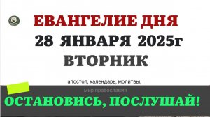 28 ЯНВАРЯ ВТОРНИК ЕВАНГЕЛИЕ АПОСТОЛ КАЛЕНДАРЬ ДНЯ  2025 #евангелие