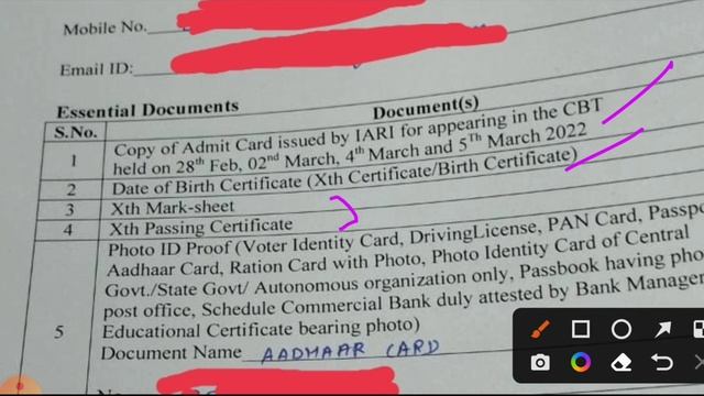 ICAR TECHNICIAN T-1 DOCUMENTS VERIFICATION क्या लेकर जाना है अभी देख लो वरना पछताना पड़ेगा #icar