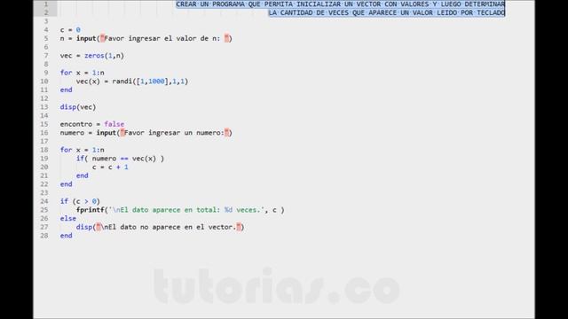 arrays – matLab (cuantas veces aparece en vector)