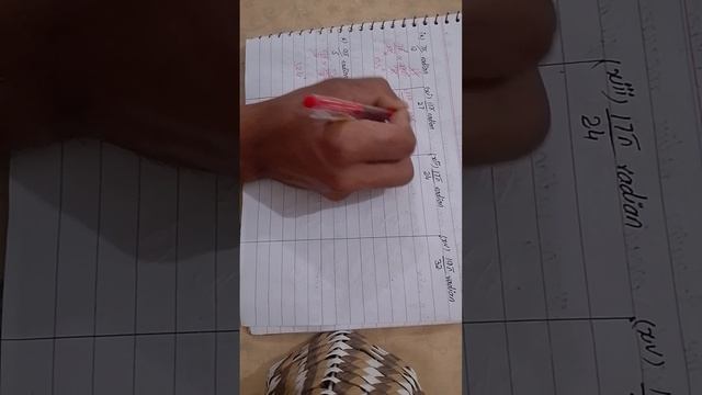 F.Sc Class11 Mathametics(Algabra and trigonometry) radian convert sexagesimal measures Q (1 into 15