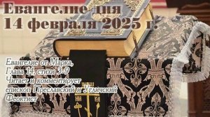 Евангелие дня с толкованием, 14 февраля 2025 года