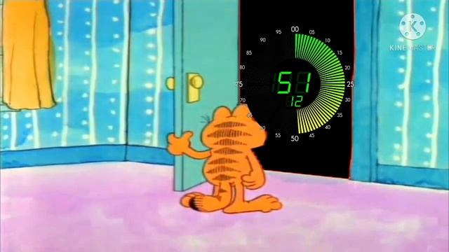 Garfield answers the Door to 100 Seconds Countdown