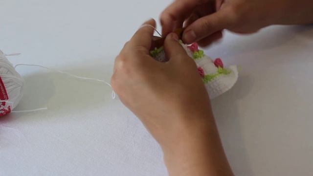 Вязание крючком. Crochet.  Узор 1  "Розочки" Часть 2