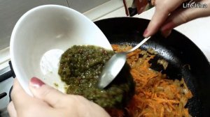 Пшеничная каша с овощами.