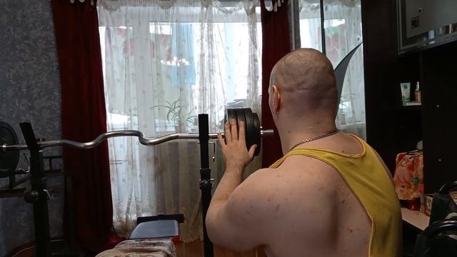 Штанга на грудные мышцы/Брусья/Нарабатываю нейро мышечную связь.
