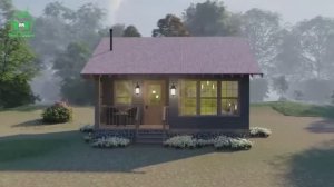 Дом для дачи и сада 6х8 экскурсия внутри 🏡 Планировка и интерьер 🏘️ Идеи дачного домика для вдохно