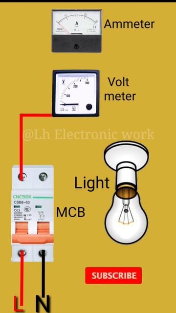How to Ammeter voltmeter connection 2023//Electric meter wiring diagram#viralshorts #diy