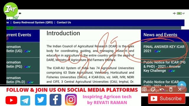Icar ug,pg,PhD new update 2021 / Icar final answer key released😲 / अपने Marks check करें.....☺️