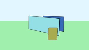 Одна прямоугольной счастливый мальчик - Кубики 2D | Мультфильмы для детей