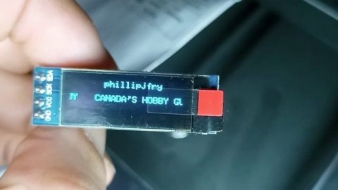 0.91" OLED Module test. SSD1306 IIC I2C Arduino