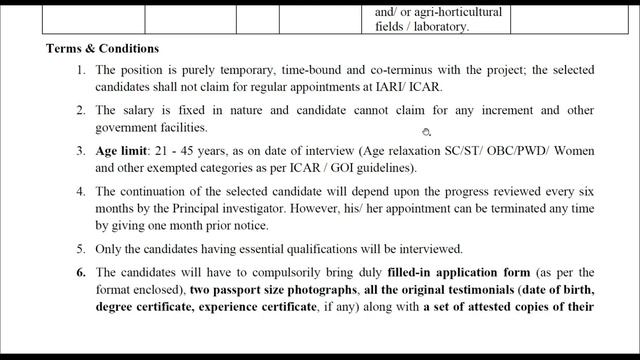 ICAR Recruitment 2022 I Job in Delhi I Recruitment 2022 I Walk in Interview