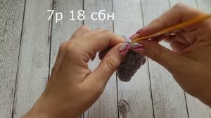 🐁Мышка без пришивных деталей вязаная крючком из плюшевой пряжи/crochet mouse/Häkelmaus