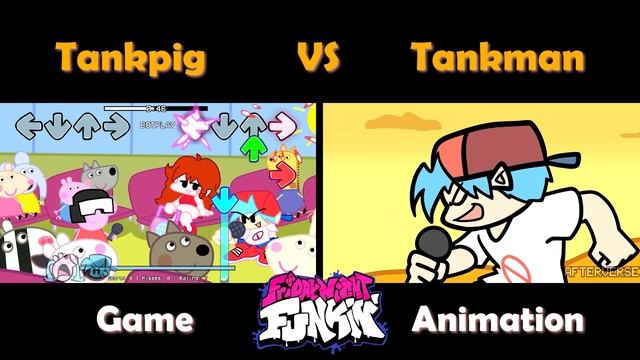 Friday Night Funkin' Peppa Pig VS Tankman Animation UGH (FNF Mod) смотреть онлайн