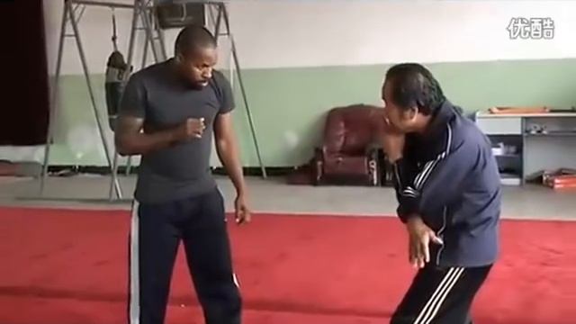 Ян Фаньшэн демонстрирует применение синьицюань