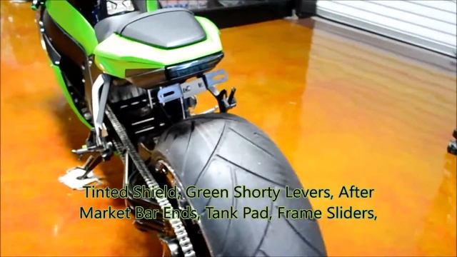 2013 Kawasaki Ninja ZX 10R With A Custom C&S Single Side 240 Wide Fat Tire Kit смотреть онлайн