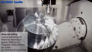 Обработка импеллера на MU- 6300V