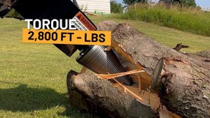 Watch The Powerful U.S. Pride Mini-skid Steer HF-150 cone Log Splitter In Action