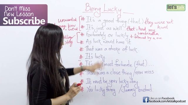 Interesting English expressions to express ‘Being Lucky’ – Free English lessons смотреть онлайн