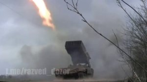 Тос-1А "Солнцепек" ВС РФ работает по ВСУ в Харьковской области, май 2022