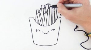 How to Draw French Fries Cute and Easy Drawing for beginners