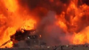 Abrams tank destroyed. Подрыв танка.