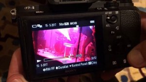 Stage laser burns SONY A7SII sensor